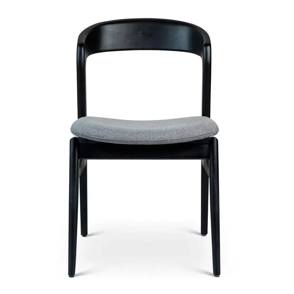 Velma Boucle Wooden Armless Side Chair - LOOMLAN - Urbia - Dining Chairs