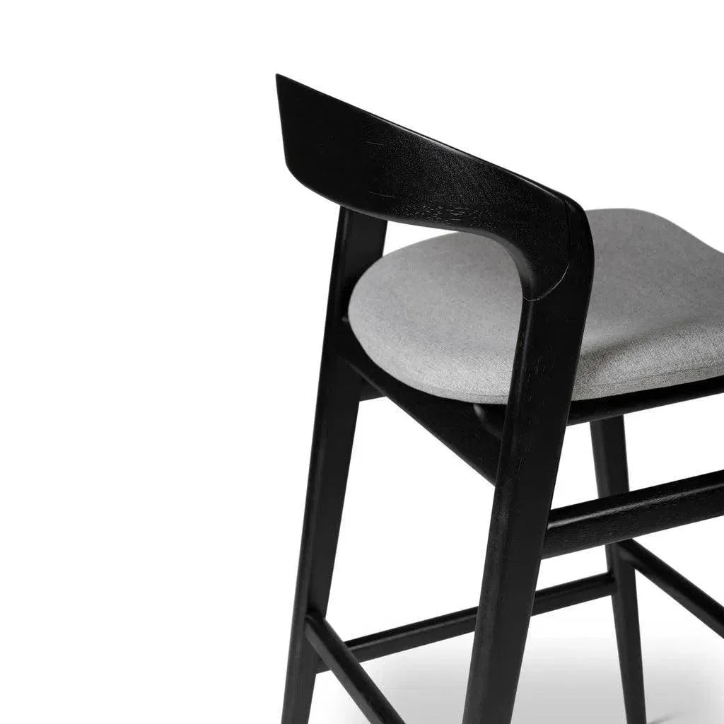 Velma Boucle Wooden Bar Stool - LOOMLAN - Urbia - Bar Stools