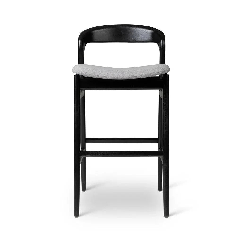 Velma Boucle Wooden Bar Stool - LOOMLAN - Urbia - Bar Stools
