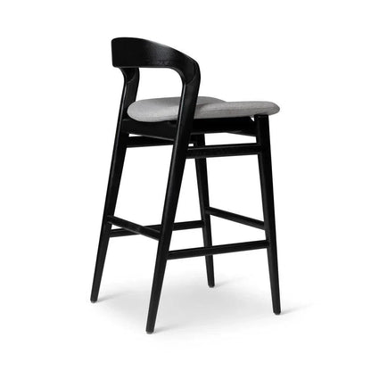 Velma Boucle Wooden Bar Stool - LOOMLAN - Urbia - Bar Stools