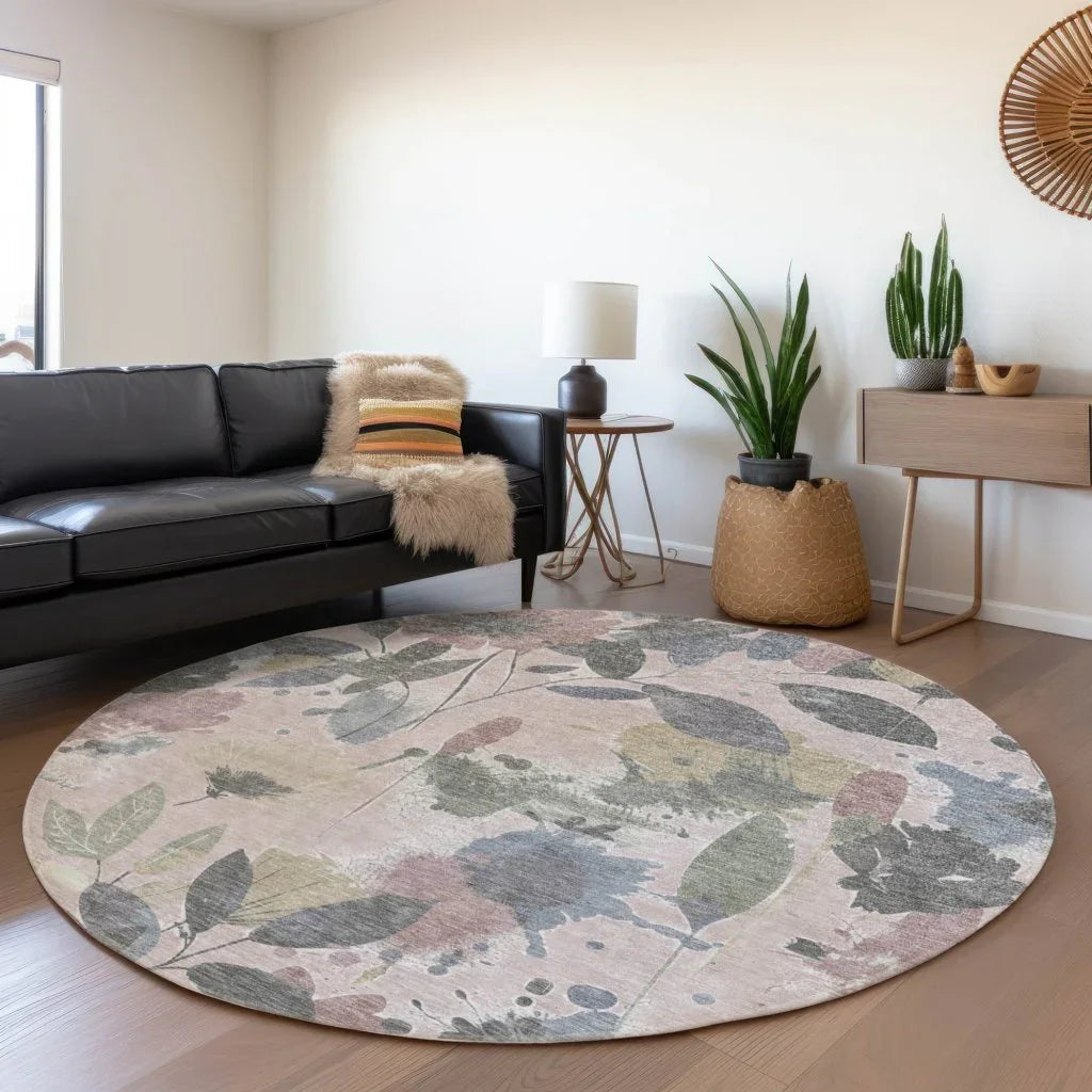 Velustre Pink Washable Indoor - Outdoor Rug - LOOMLAN - LOOMLAN Rugs - Outdoor Rugs