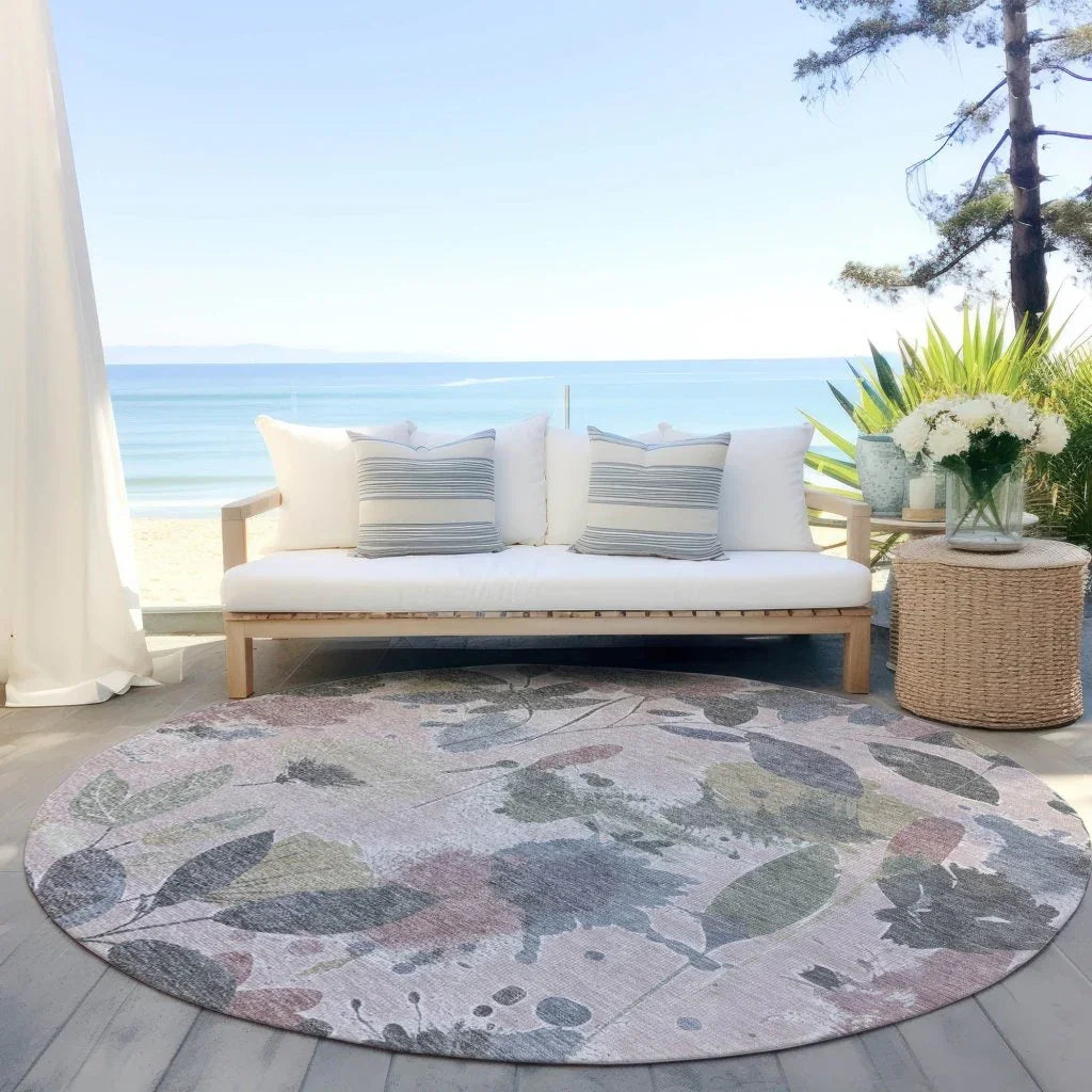 Velustre Pink Washable Indoor - Outdoor Rug - LOOMLAN - LOOMLAN Rugs - Outdoor Rugs