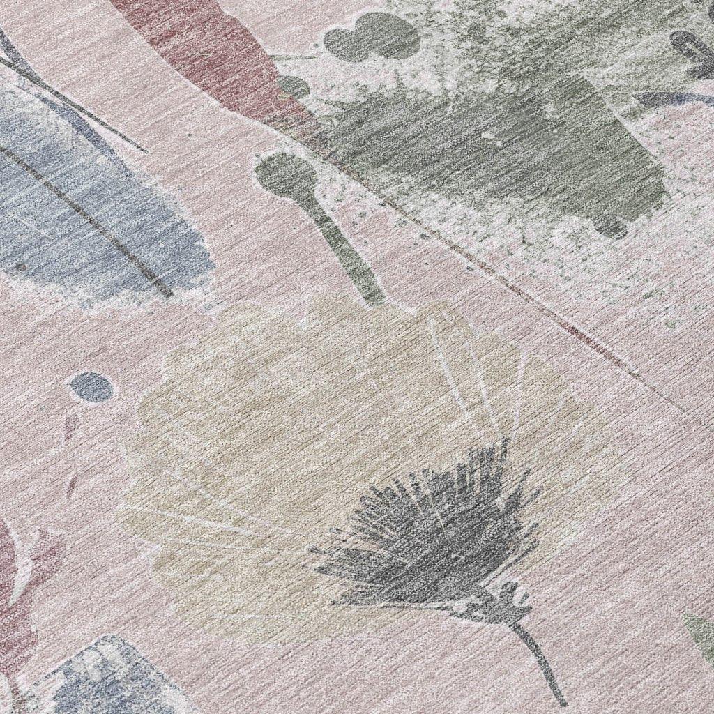 Velustre Pink Washable Indoor - Outdoor Rug - LOOMLAN - LOOMLAN Rugs - Outdoor Rugs