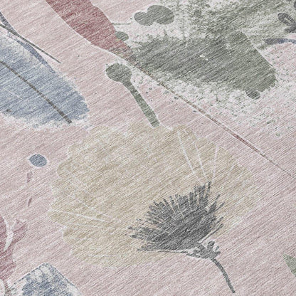 Velustre Pink Washable Indoor - Outdoor Rug - LOOMLAN - LOOMLAN Rugs - Outdoor Rugs