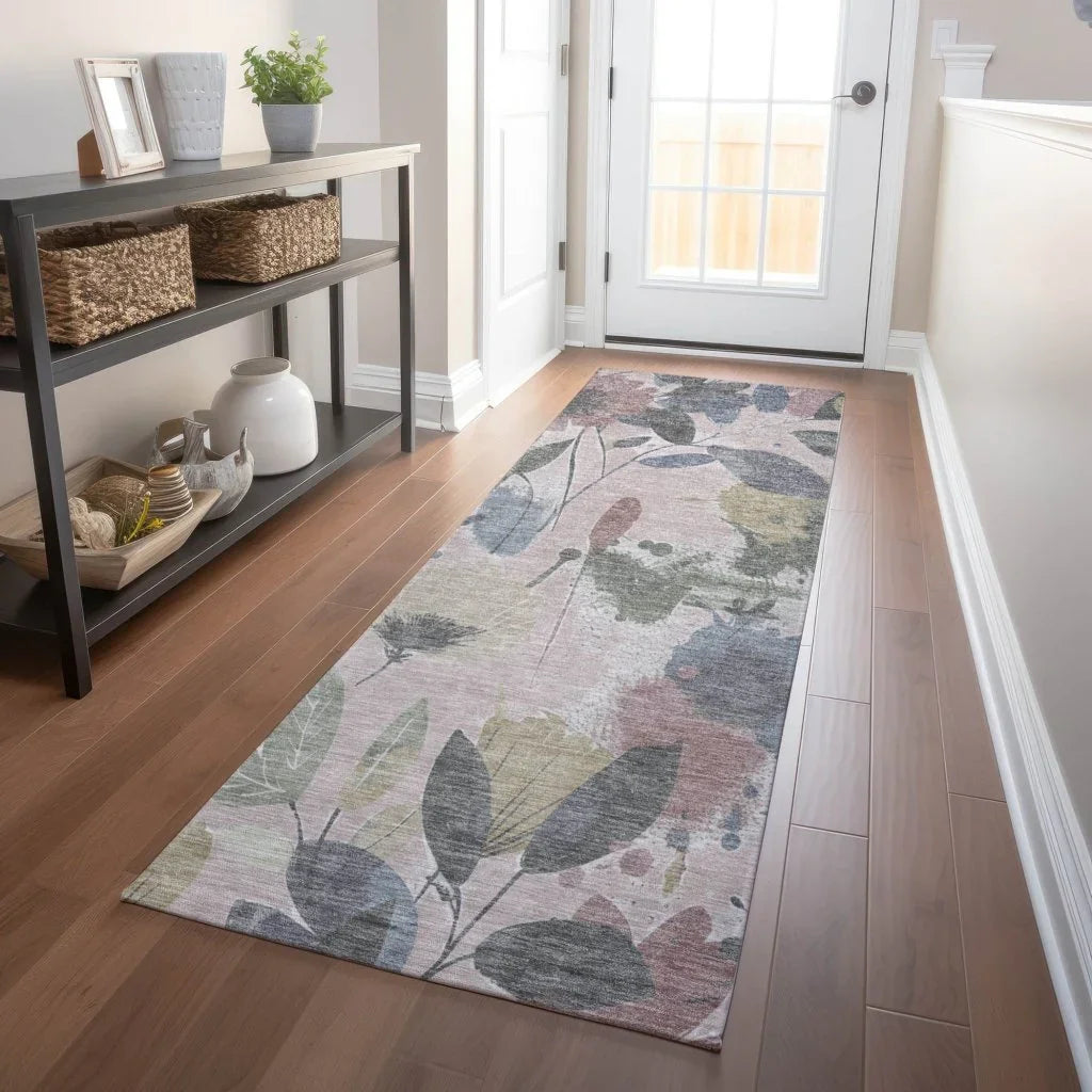 Velustre Pink Washable Indoor - Outdoor Rug - LOOMLAN - LOOMLAN Rugs - Outdoor Rugs