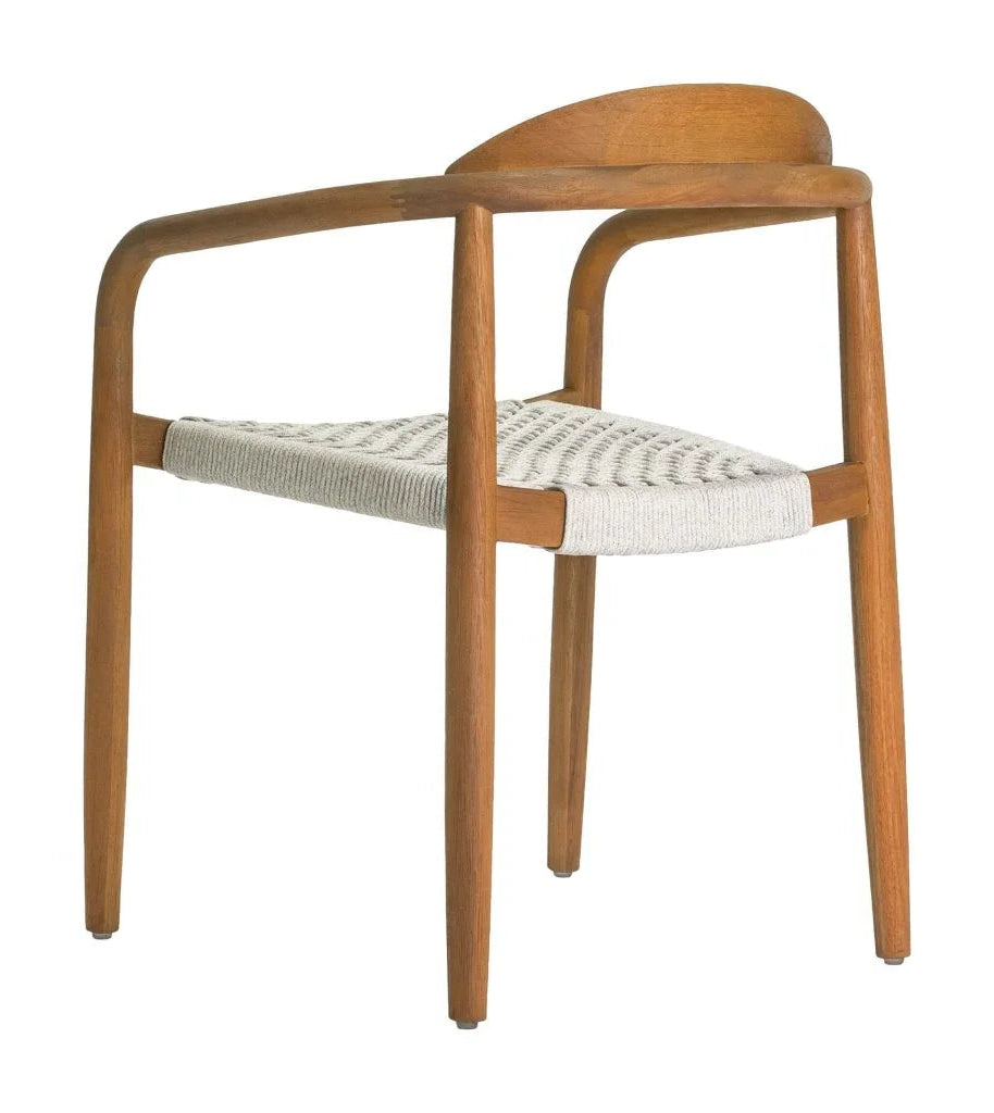 Venetian Stackable Teak Patio Dining Chair (Set Of 2)-Outdoor Dining Chairs-Seasonal Living-LOOMLAN