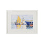 Venetian Views White Wood Framed Artwork-Framed Wall Art-Chelsea House-Ship-LOOMLAN
