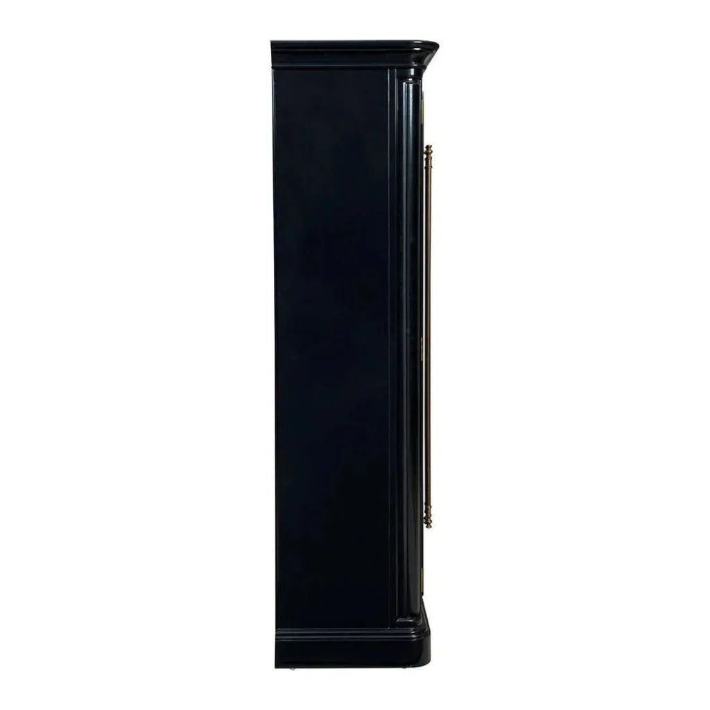 Veneto Solid Wooden Black Cabinet - LOOMLAN - Furniture Classics - Accent Cabinets