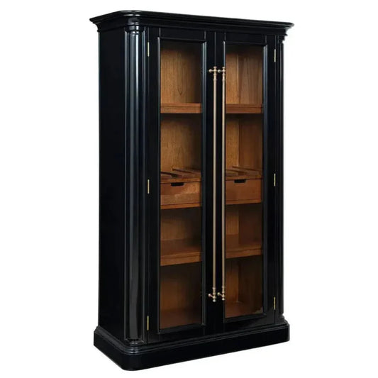 Veneto Solid Wooden Black Cabinet - LOOMLAN - Furniture Classics - Accent Cabinets