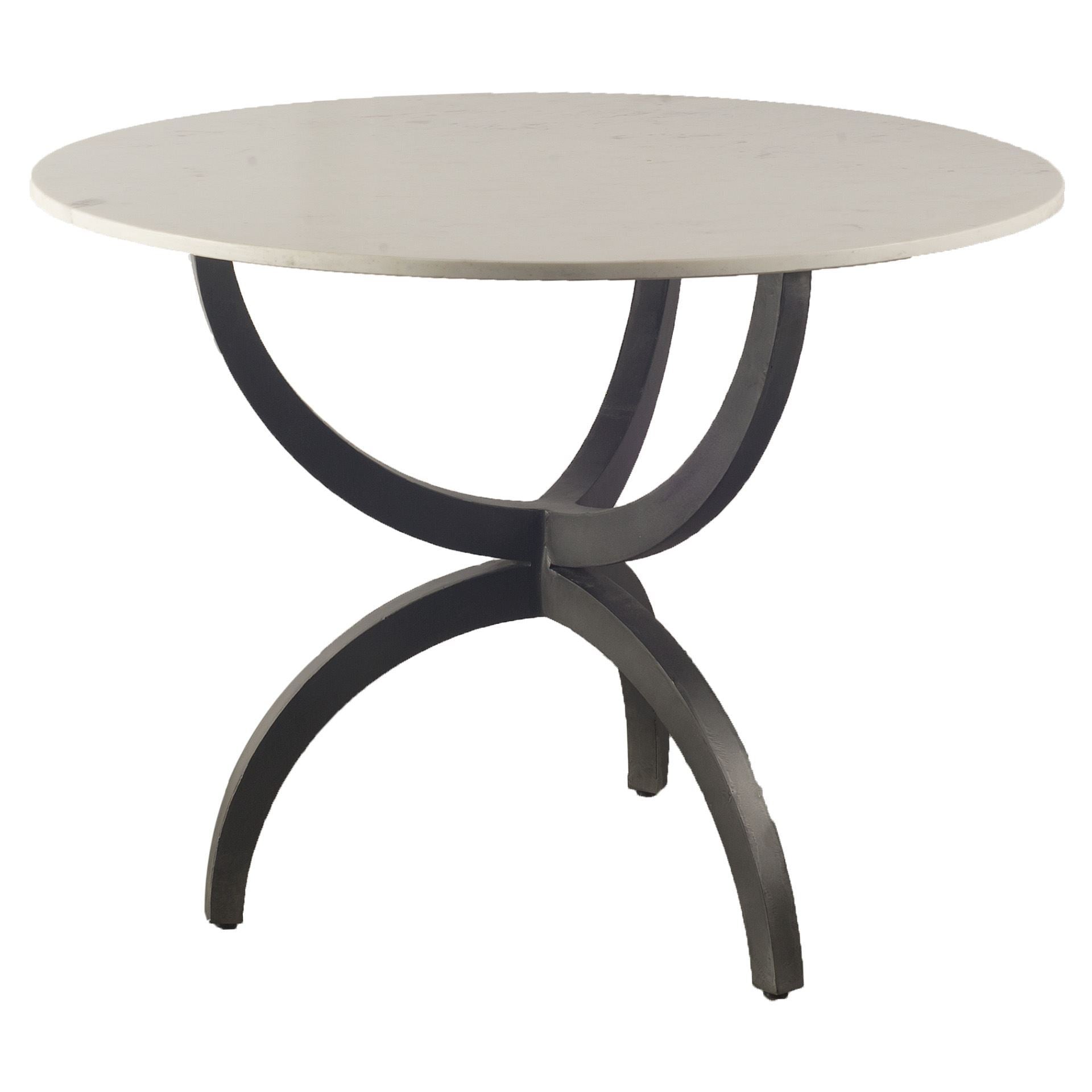 Veneto White Marble Top Dining Table-Dining Tables-Mercana-LOOMLAN