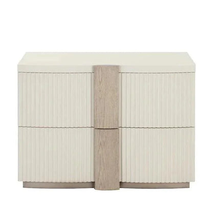 Venetta Nightstand Light Handles & Soft Closings - LOOMLAN - SUNPAN - Nightstands