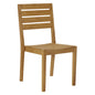 Venice Teak Stackable Patio Dining Chair 2PC-Outdoor Dining Chairs-HiTeak-LOOMLAN