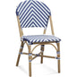 Ventana Rattan Blue Armless Side Chair - LOOMLAN - Bassett Mirror - Accent Chairs