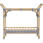 Ventana Rattan Blue Bar Cart-Home Bar Carts-Bassett Mirror-LOOMLAN