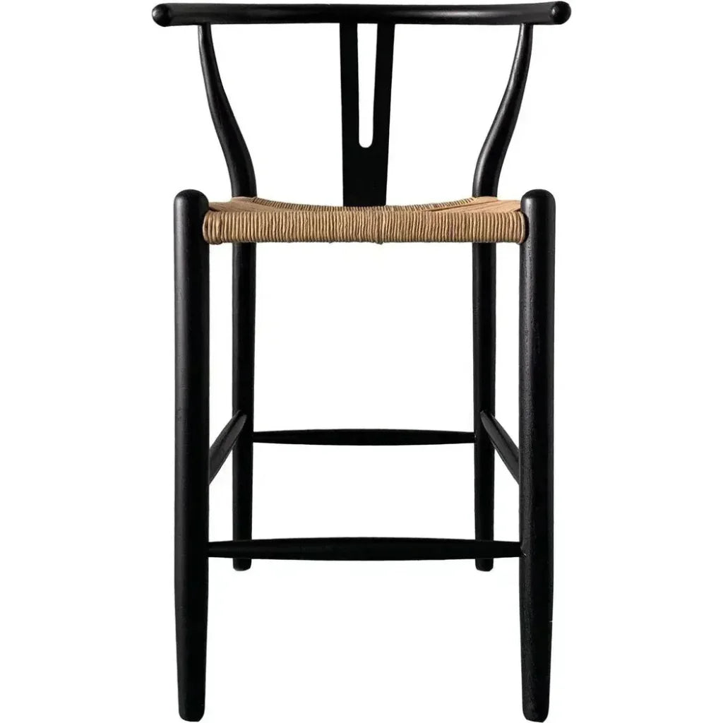 Ventana Two Tone Woven Seat Counter Stool - LOOMLAN - Moe's Home - Counter Stools