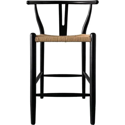 Ventana Two Tone Woven Seat Counter Stool - LOOMLAN - Moe's Home - Counter Stools