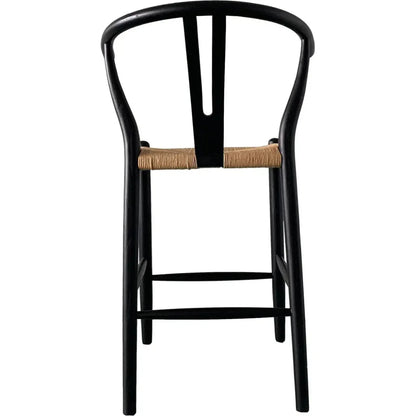 Ventana Two Tone Woven Seat Counter Stool - LOOMLAN - Moe's Home - Counter Stools