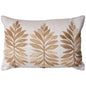 Vera Botanical Lumbar Outdoror Pillow-Outdoor Pillows-LOOMLAN-Natural-LOOMLAN