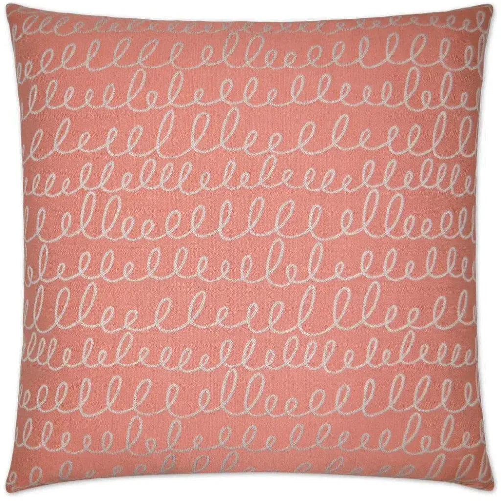 Verbomania Salmon Red Throw Pillow Insert - LOOMLAN - D.V. Kap - Throw Pillows