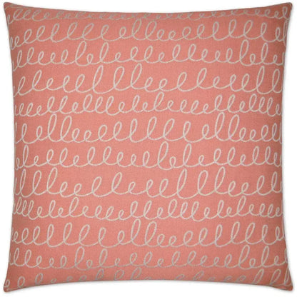 Verbomania Salmon Red Throw Pillow Insert - LOOMLAN - D.V. Kap - Throw Pillows