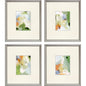 Verdure Wood Green Framed Wall Art 4PC