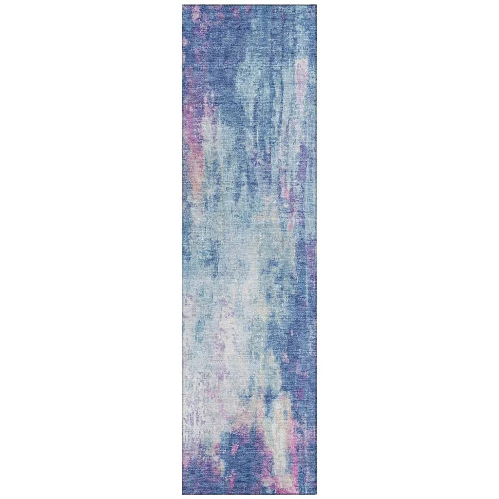 Verentha Blue Washable Indoor - Outdoor Rug - LOOMLAN - LOOMLAN Rugs - Outdoor Rugs
