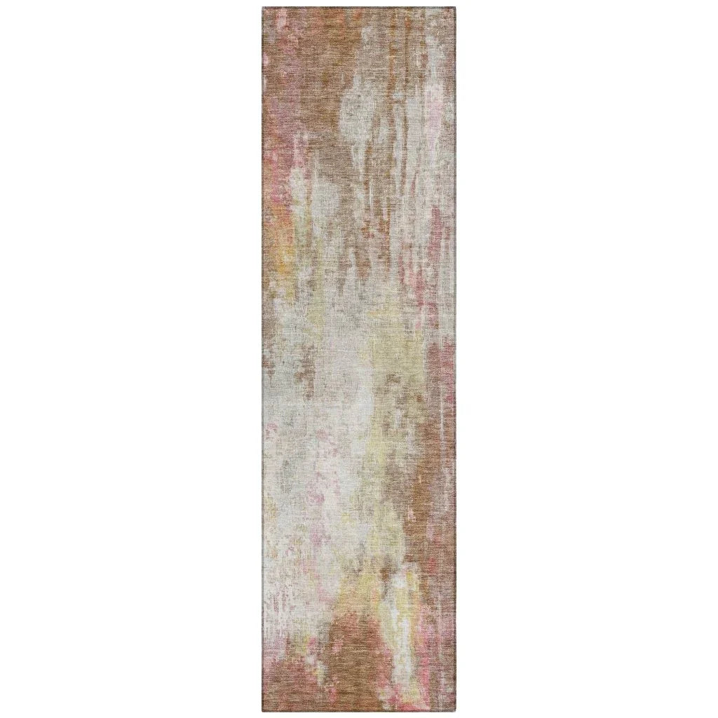 Verentha Brown Washable Indoor - Outdoor Rug - LOOMLAN - LOOMLAN Rugs - Outdoor Rugs