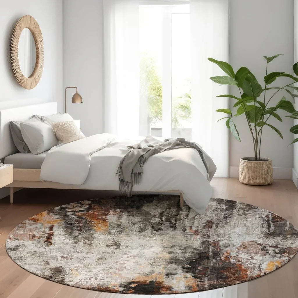 Verentha Gray Washable Indoor - Outdoor Rug - LOOMLAN - LOOMLAN Rugs - Outdoor Rugs