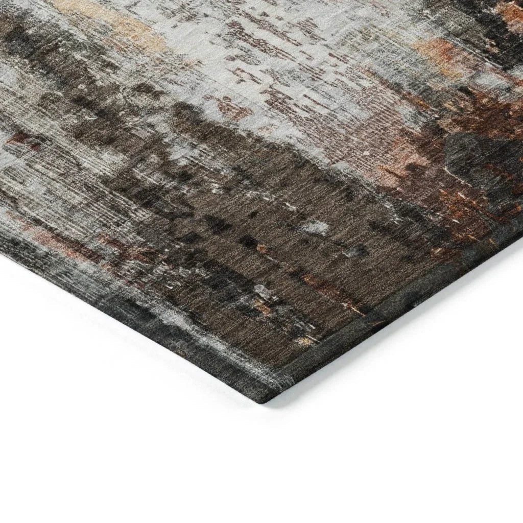 Verentha Gray Washable Indoor - Outdoor Rug - LOOMLAN - LOOMLAN Rugs - Outdoor Rugs