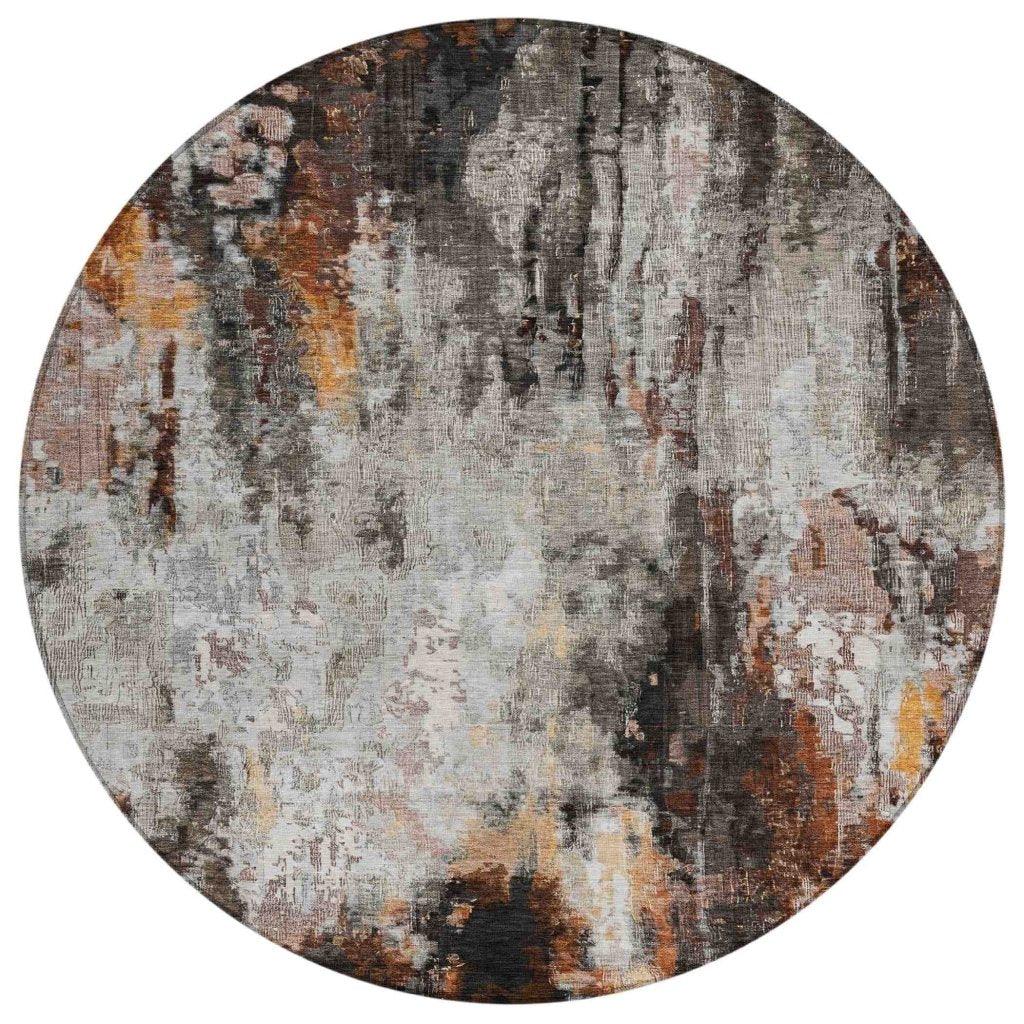 Verentha Gray Washable Indoor - Outdoor Rug - LOOMLAN - LOOMLAN Rugs - Outdoor Rugs