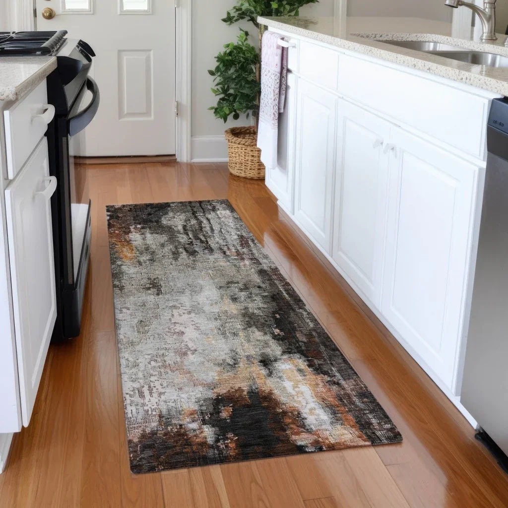 Verentha Gray Washable Indoor - Outdoor Rug - LOOMLAN - LOOMLAN Rugs - Outdoor Rugs