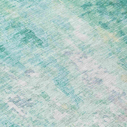 Verentha Teal Washable Indoor - Outdoor Rug - LOOMLAN - LOOMLAN Rugs - Outdoor Rugs