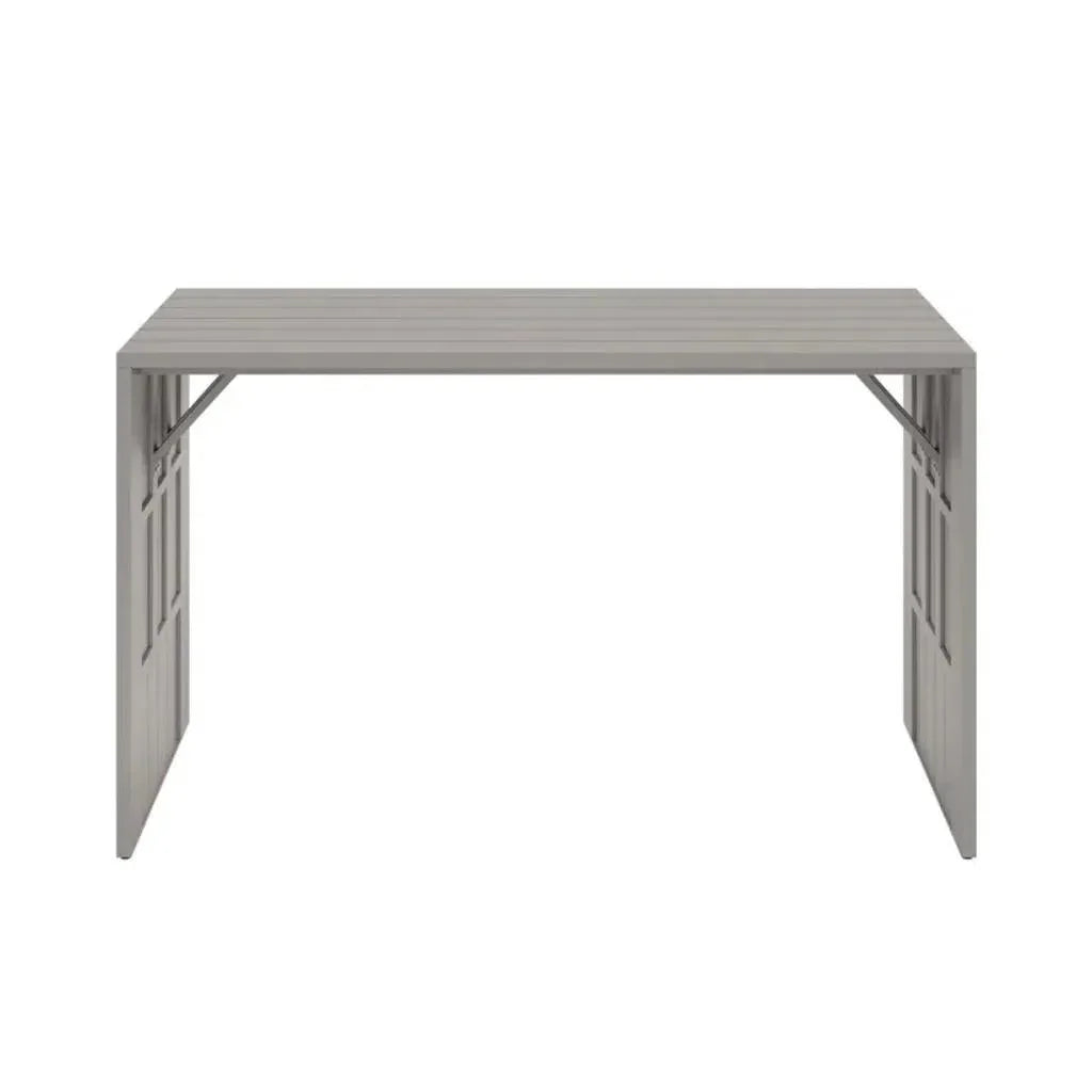 Verin Aluminum Outdoor Rectangular Bar Table-Outdoor Coffee Tables-SUNPAN-LOOMLAN