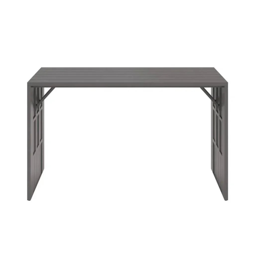 Verin Aluminum Outdoor Rectangular Bar Table-Outdoor Coffee Tables-SUNPAN-LOOMLAN