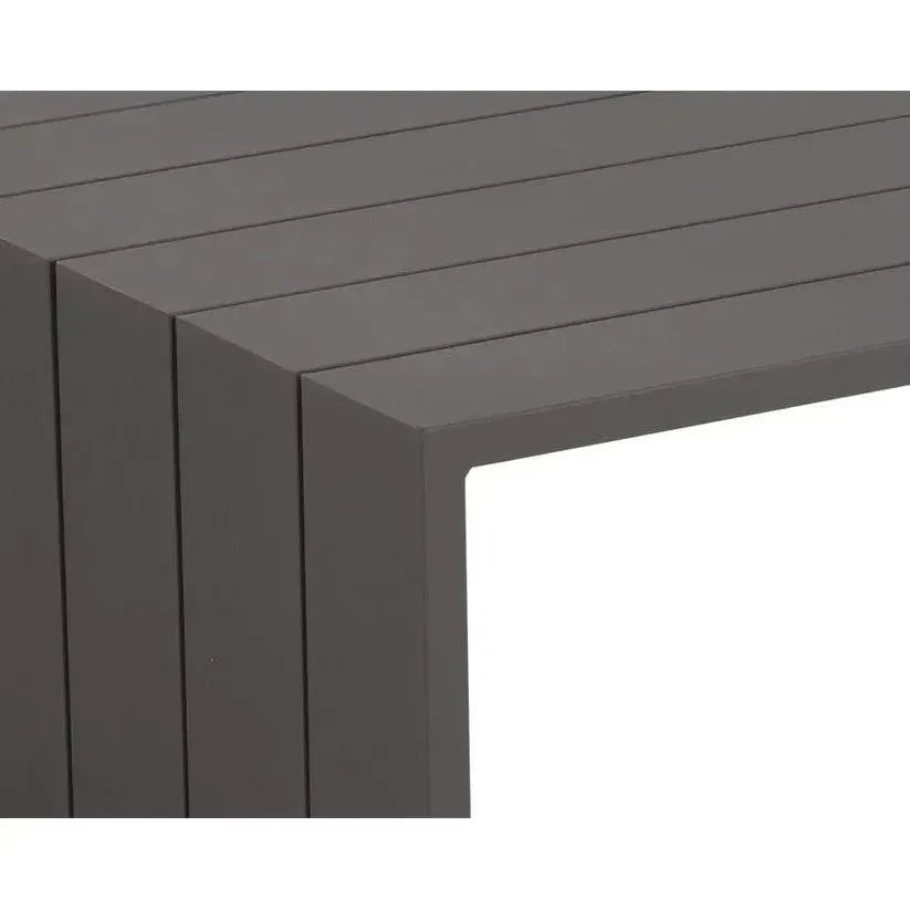 Verin Aluminum Outdoor Rectangular Coffee Table-Outdoor Coffee Tables-SUNPAN-LOOMLAN