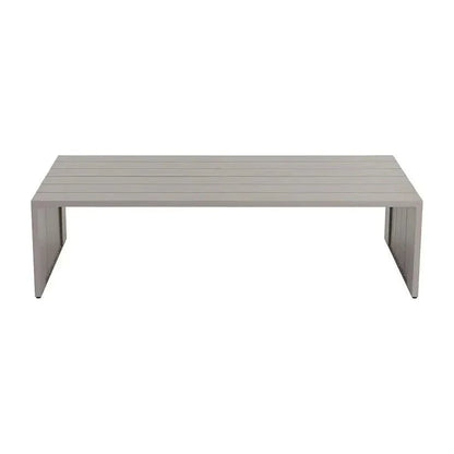 Verin Aluminum Outdoor Rectangular Coffee Table-Outdoor Coffee Tables-SUNPAN-LOOMLAN