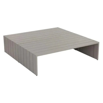 Verin Aluminum Outdoor Rectangular Coffee Table-Outdoor Coffee Tables-SUNPAN-LOOMLAN