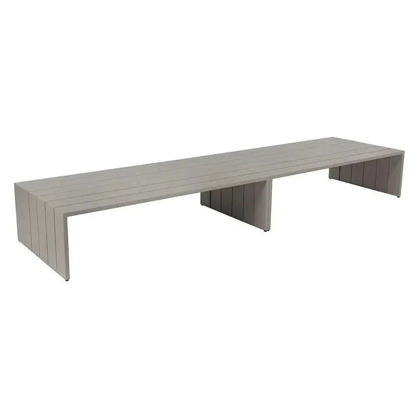 Verin Aluminum Outdoor Rectangular Coffee Table-Outdoor Coffee Tables-SUNPAN-LOOMLAN