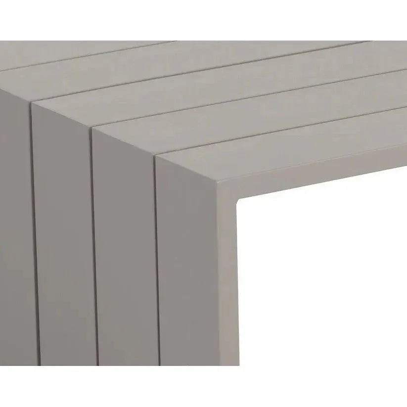 Verin Aluminum Outdoor Rectangular Coffee Table-Outdoor Coffee Tables-SUNPAN-LOOMLAN