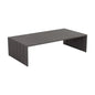 Verin Aluminum Outdoor Rectangular Coffee Table-Outdoor Coffee Tables-SUNPAN-Warm Grey-LOOMLAN
