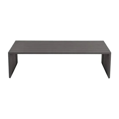 Verin Aluminum Outdoor Rectangular Coffee Table-Outdoor Coffee Tables-SUNPAN-LOOMLAN