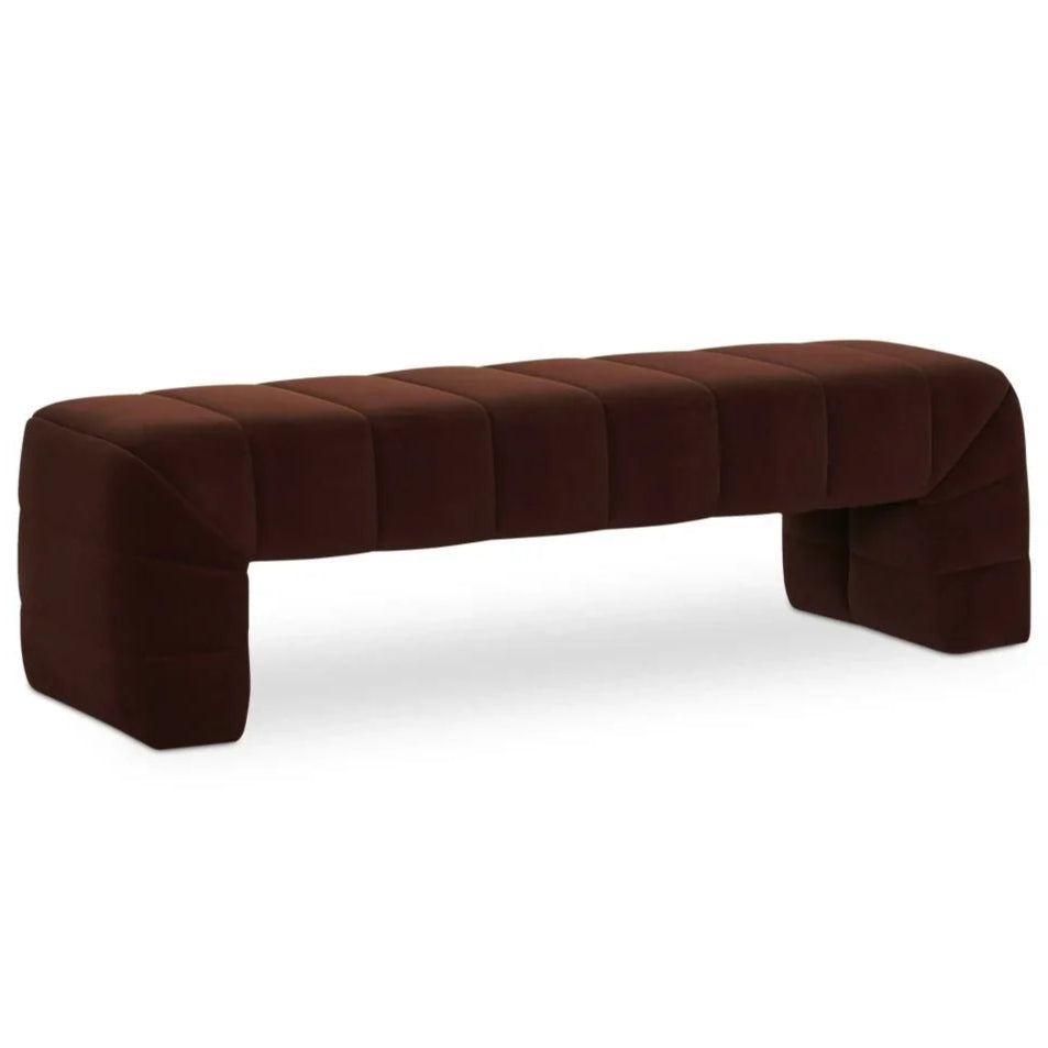 Verity Top Grain Leather Bedroom Bench - LOOMLAN - Moe's Home - Bedroom Benches