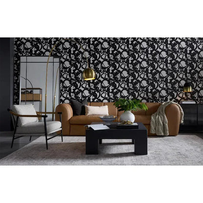 Vern Marble Based Arc Floor Lamp-Floor Lamps-SUNPAN-LOOMLAN