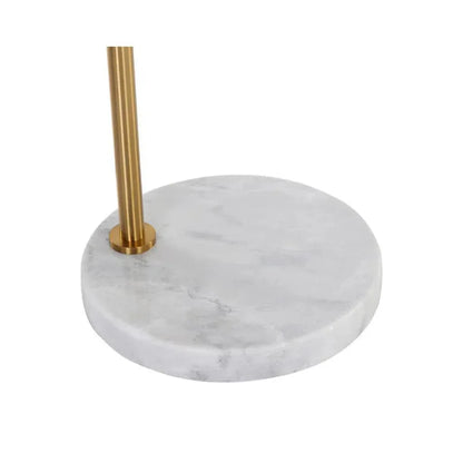 Vern Marble Based Arc Floor Lamp-Floor Lamps-SUNPAN-LOOMLAN