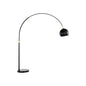 Vern Marble Based Arc Floor Lamp-Floor Lamps-SUNPAN-Black-LOOMLAN