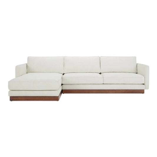 Vernon Reversible Cushions Sectional Sofa-Modular Sofas-Moe's Home-Left Facing-White-LOOMLAN