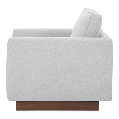 Vernon Walnut Tone Veneer Base Accent Chair - LOOMLAN - Moe's Home - Club Chairs