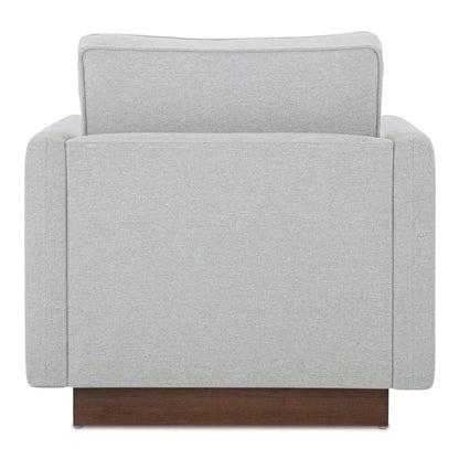 Vernon Walnut Tone Veneer Base Accent Chair - LOOMLAN - Moe's Home - Club Chairs