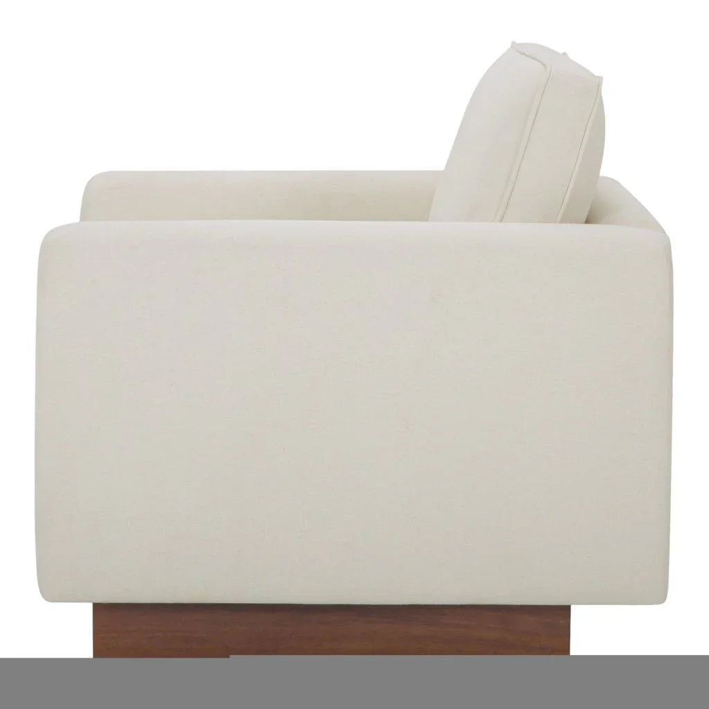 Vernon Walnut Tone Veneer Base Accent Chair - LOOMLAN - Moe's Home - Club Chairs