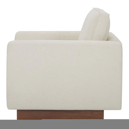 Vernon Walnut Tone Veneer Base Accent Chair - LOOMLAN - Moe's Home - Club Chairs